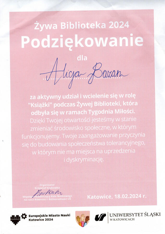 żywa biblioteka Katowice